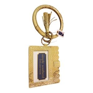 Simply Southern Snake Skin Print Bangle ID/Credit Card Keychain Holder